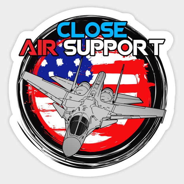 A-10 THUNDERBOLT Sticker by theanomalius_merch